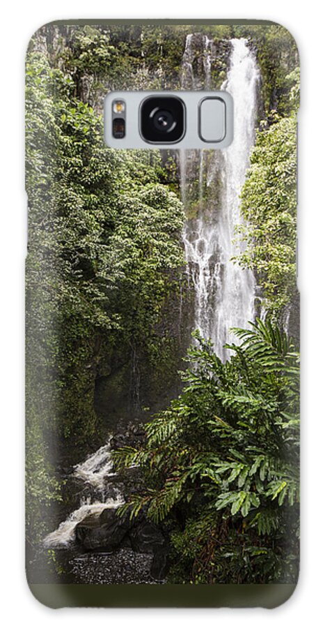 Water Galaxy Case featuring the photograph Maui Waterfall by Suanne Forster