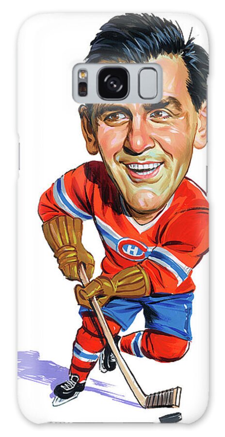 Maurice Richard Galaxy Case featuring the painting Maurice Rocket Richard by Art 