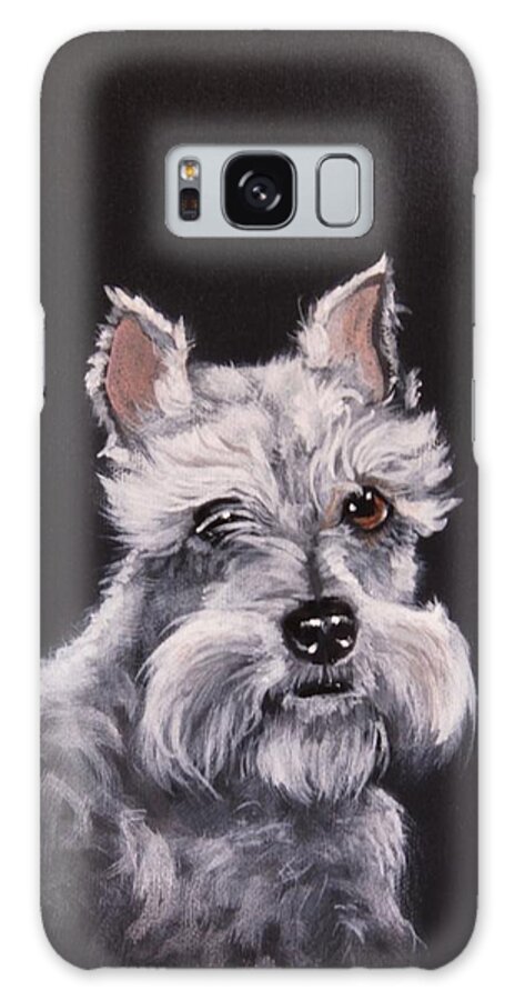 Dog Galaxy Case featuring the painting Maximus by Jerry Bokowski
