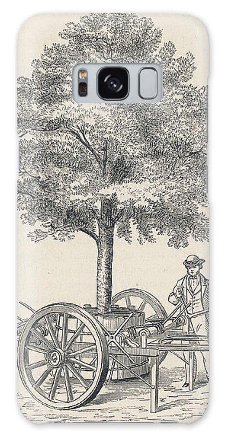 Gardens Galaxy S8 Case featuring the drawing Mcnab's Tree Transplanter, As Used by Mary Evans Picture Library