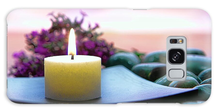 Candle Galaxy Case featuring the photograph Meditation Candle by Olivier Le Queinec
