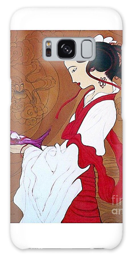 Surrealism Galaxy S8 Case featuring the painting Meditation by Fei A