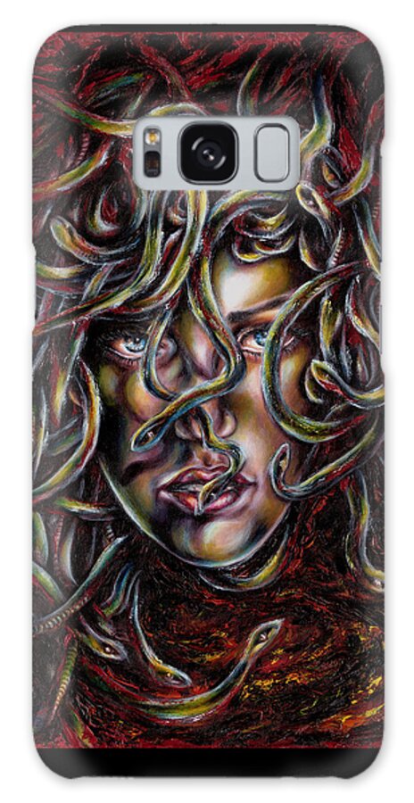 Medusa Galaxy Case featuring the painting Medusa No. three by Hiroko Sakai