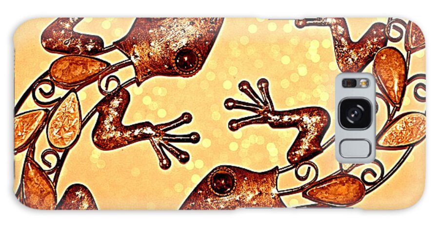  Galaxy Case featuring the photograph Meet The Geckos by Clare Bevan
