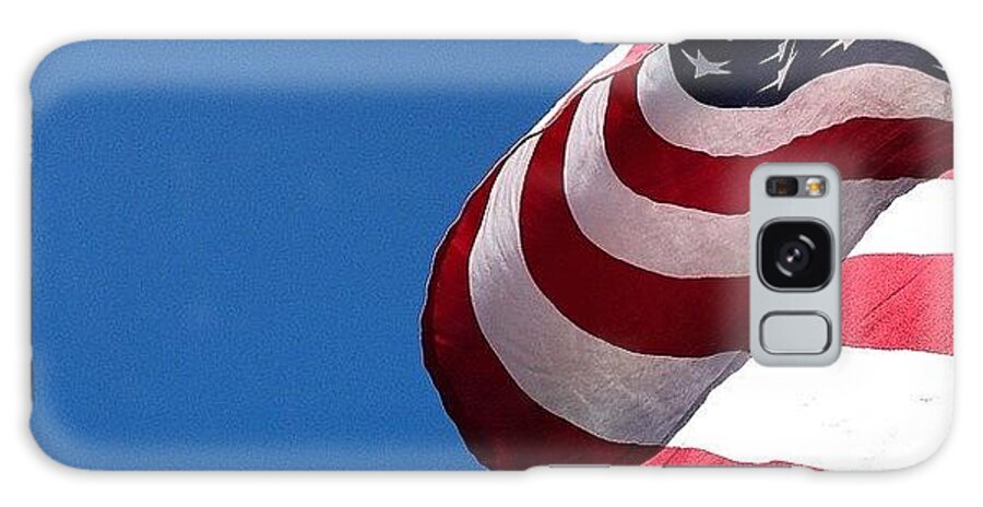 American Flag Galaxy Case featuring the photograph American Flag #1 by Alison Photography
