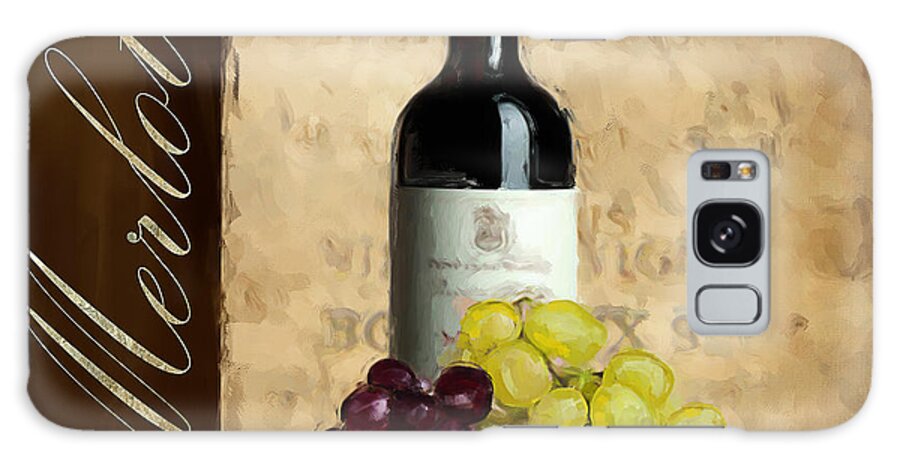 Wine Galaxy Case featuring the painting Merlot III by Lourry Legarde