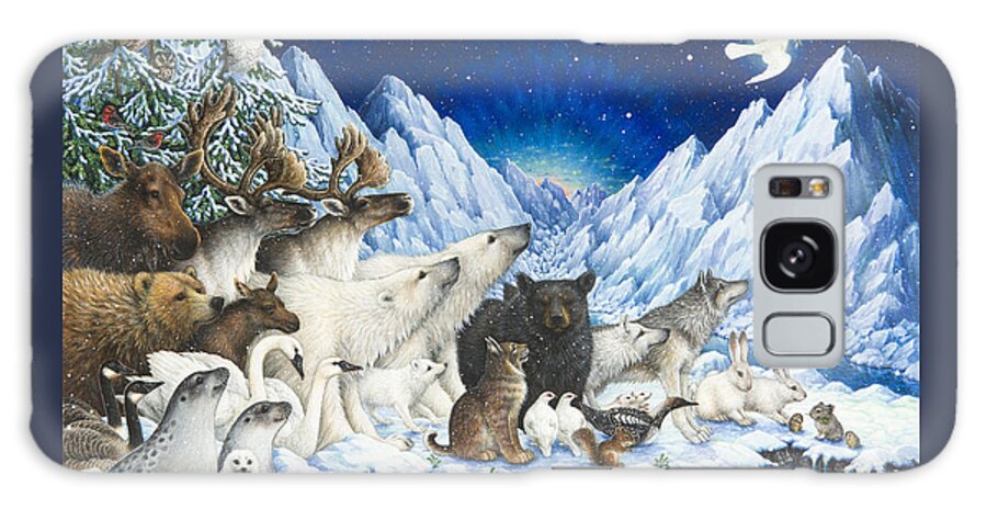 Animals Galaxy Case featuring the painting Message of Peace by Lynn Bywaters