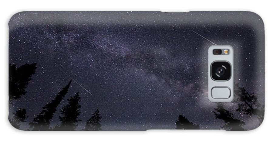 Milky Way Galaxy Case featuring the photograph Meteors and the Milky Way by D Robert Franz