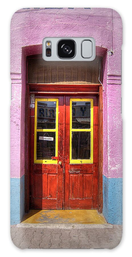 Mexican Door Galaxy Case featuring the photograph Mexican Door by Mark Langford