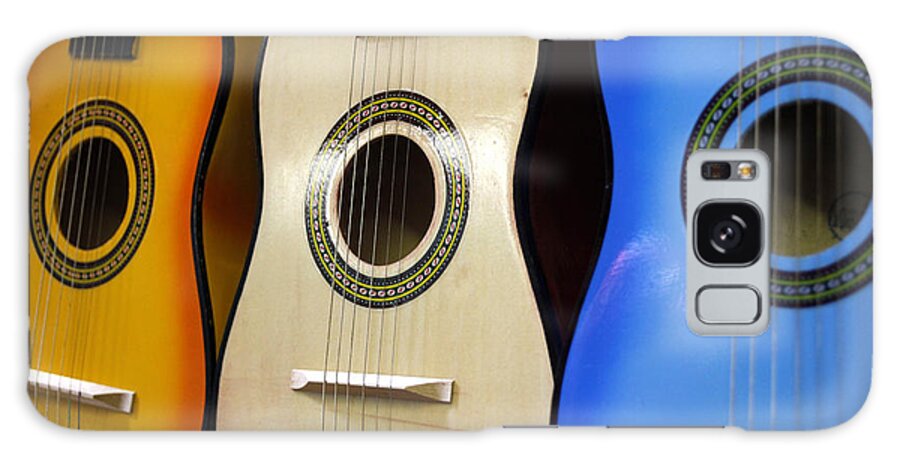Mexican Toy Guitars Galaxy Case featuring the photograph Mexican Toy Guitars by Mark Langford