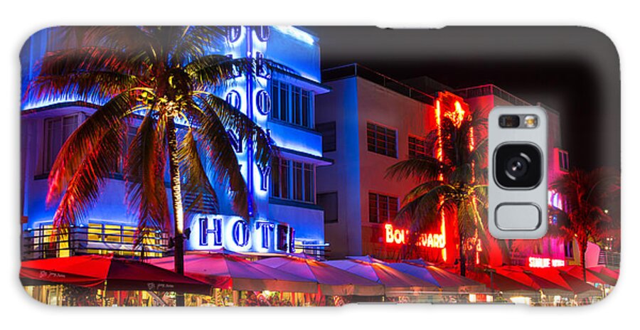 Florida Galaxy S8 Case featuring the photograph Miami Beach Ocean Drive by Stefan Mazzola