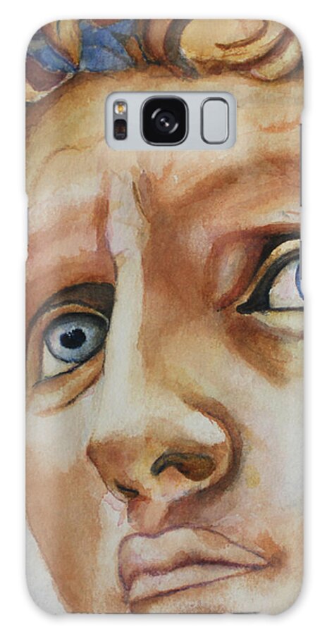 Forence Galaxy Case featuring the painting Michelangelo's David in Color by Christiane Kingsley