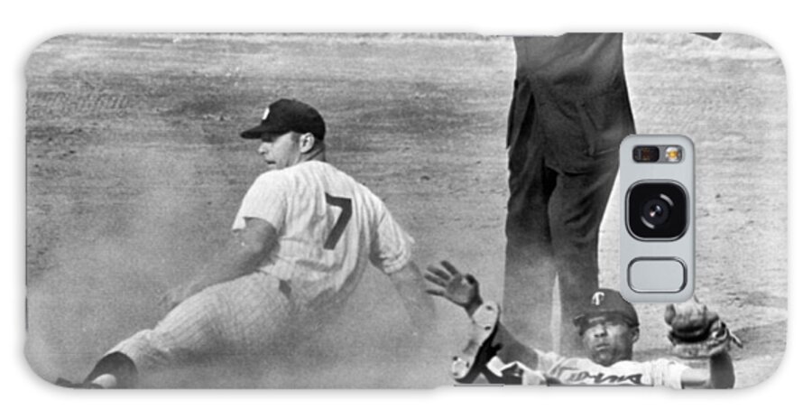 1961 Galaxy Case featuring the photograph Mickey Mantle Steals Second by Underwood Archives