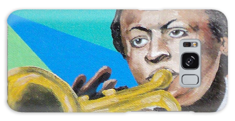 Jazz Galaxy Case featuring the painting Miles Davis by Angelo Thomas