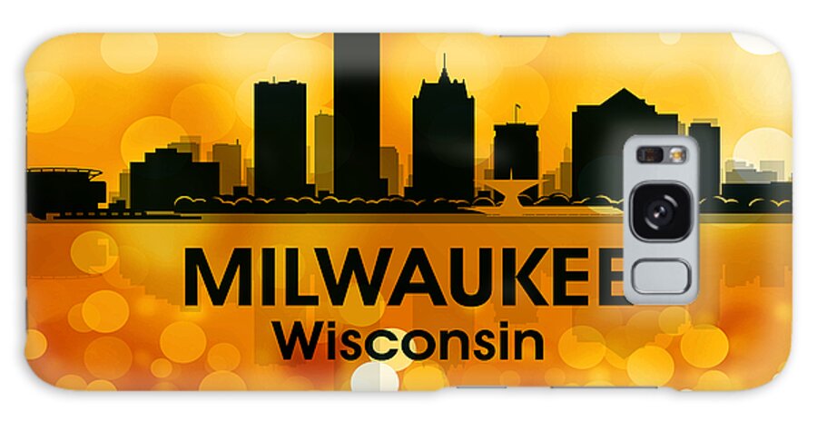 Milwaukee Galaxy Case featuring the mixed media Milwaukee WI 3 by Angelina Tamez