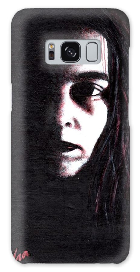 Self Portrait Galaxy Case featuring the painting Mindbleeding by Cassy Allsworth