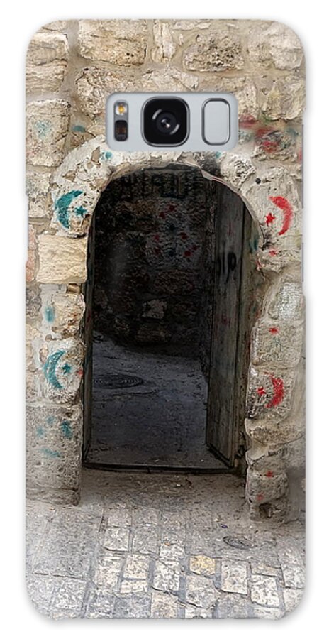 Jerusalem Door Galaxy Case featuring the photograph Mystery in Jerusalem by Rita Adams