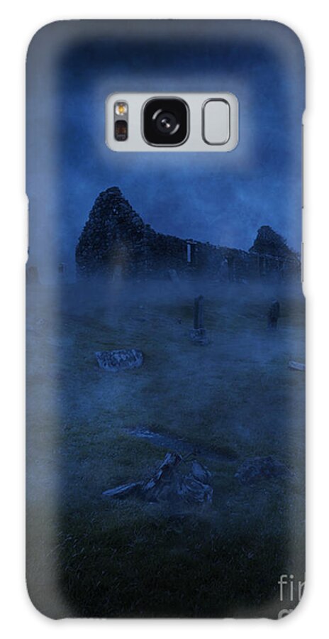 Cemetery Galaxy Case featuring the photograph Misty Graveyard by David Lichtneker
