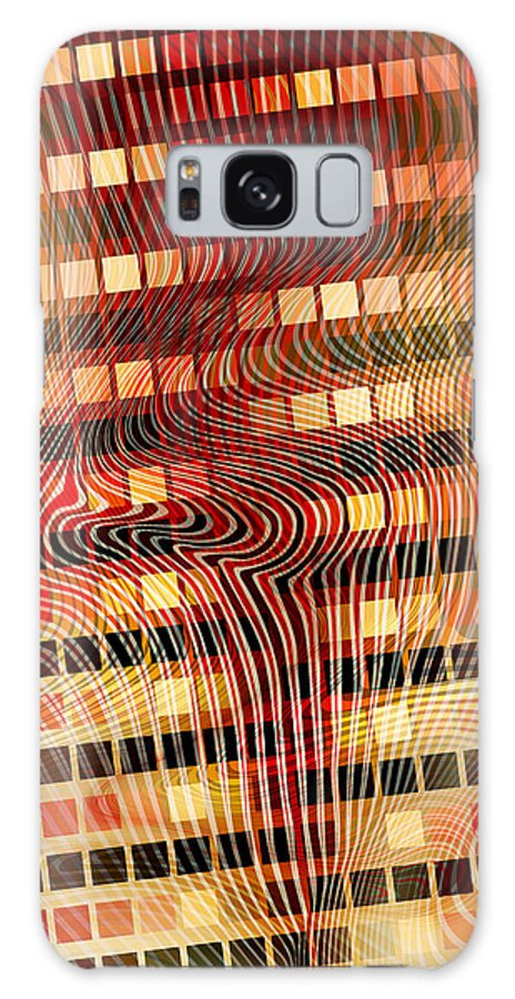 Abstracts Galaxy S8 Case featuring the digital art Moire 02052011 by Matthew Lindley