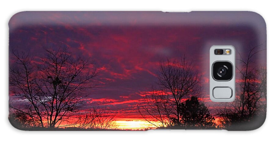 Sunrise Galaxy Case featuring the photograph Molten Sunrise by Pete Trenholm