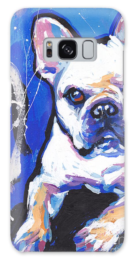 French Bulldog Galaxy Case featuring the painting Mon Cherie Amour by Lea S