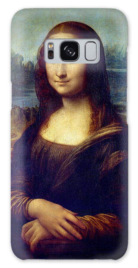 Mona Lisa Galaxy Case featuring the painting Mona Lisa by Karon Melillo DeVega