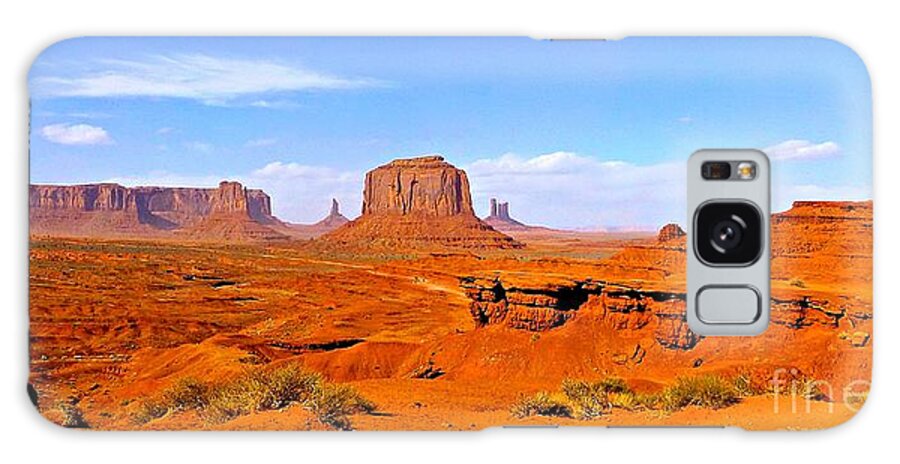 Monument Valley Galaxy Case featuring the photograph Monument Valley - Panorama by Barbara Zahno