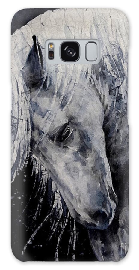 Horse Galaxy Case featuring the painting Moody Blues by Hailey E Herrera