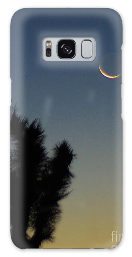 Night Galaxy Case featuring the photograph MooN KISSED by Angela J Wright