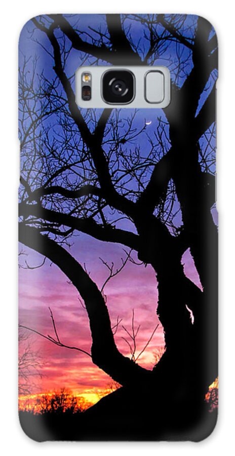 Moon Rise Galaxy Case featuring the photograph Moon Rise by Lucy VanSwearingen