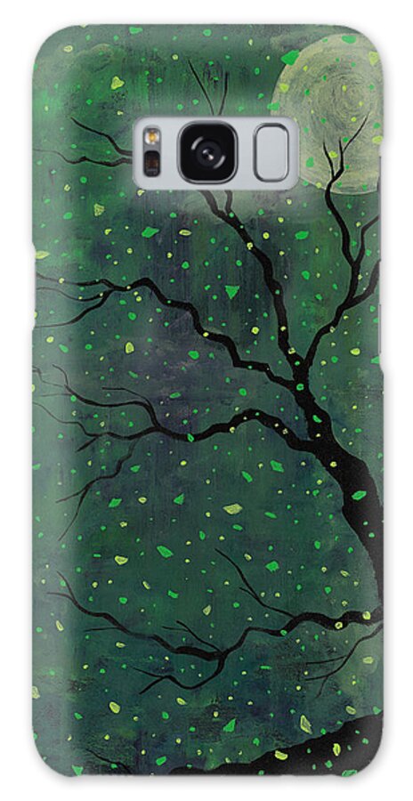 Goth Galaxy Case featuring the painting Moonchild by Joel Tesch
