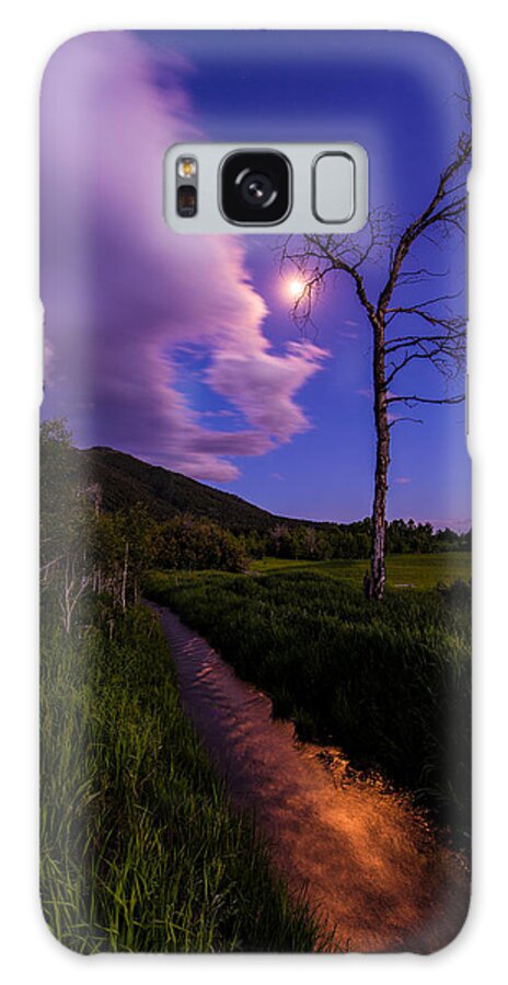 Wyoming Galaxy Case featuring the photograph Moonlight Meadow by Chad Dutson