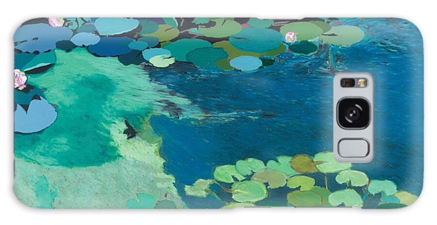 Landscape Galaxy Case featuring the painting Moonlit Shadows by Allan P Friedlander