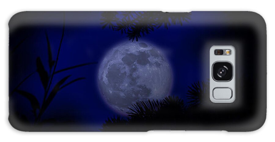 Silhouette Galaxy S8 Case featuring the photograph Moonlit Silhouettes by Rick Bartrand