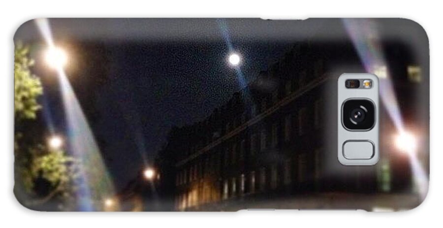 Nofilter Galaxy Case featuring the photograph #moonporn #nofilter #london #night #sky by Georgina Balcombe