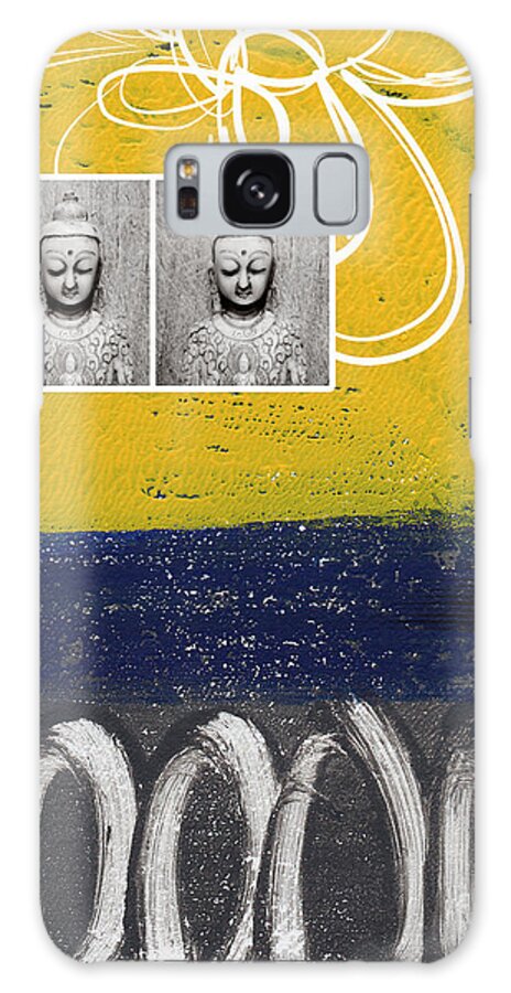 Buddha Galaxy Case featuring the painting Morning Buddha by Linda Woods