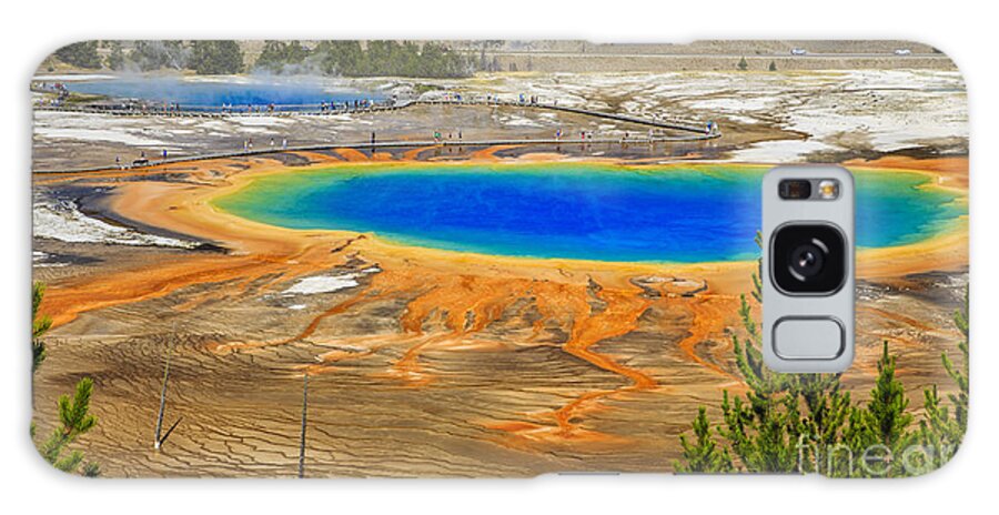 National Galaxy Case featuring the photograph Grand Prismatic Geyser Yellowstone National Park by Edward Fielding