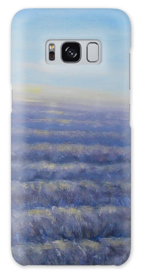 Landscape Galaxy Case featuring the painting Morning Sun by Jane See