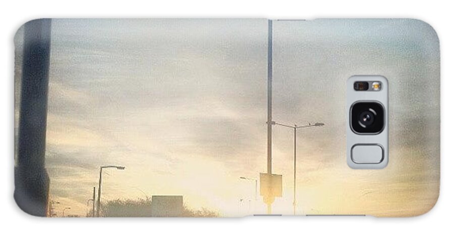 Sheffield Galaxy Case featuring the photograph Morning World. The First Light Commute by Alex Mcneil