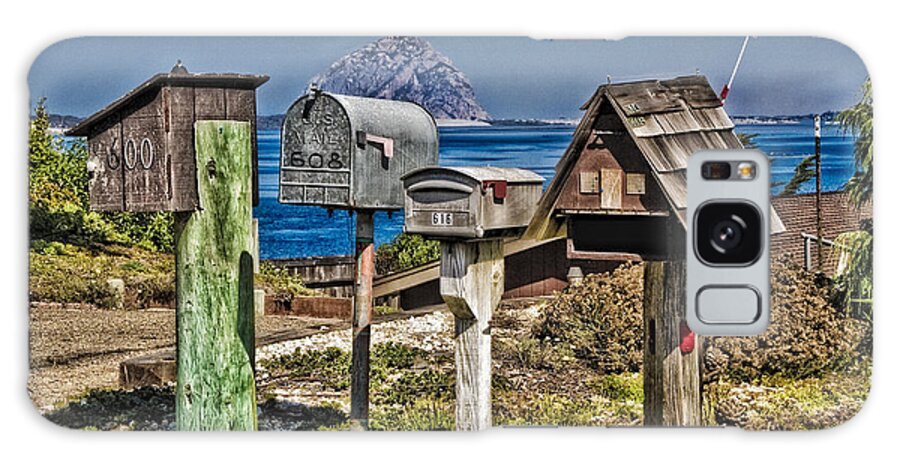 California Galaxy Case featuring the photograph Morro Mailboxes by Timothy Hacker