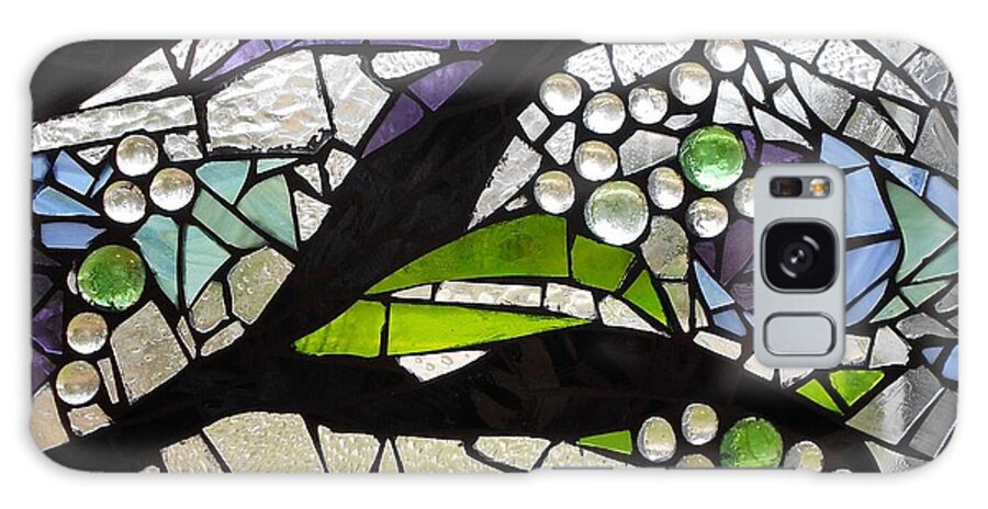 Spring Galaxy Case featuring the glass art Mosaic Stained Glass - Spring by Catherine Van Der Woerd