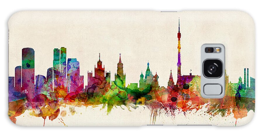 Watercolour Galaxy Case featuring the digital art Moscow Skyline by Michael Tompsett