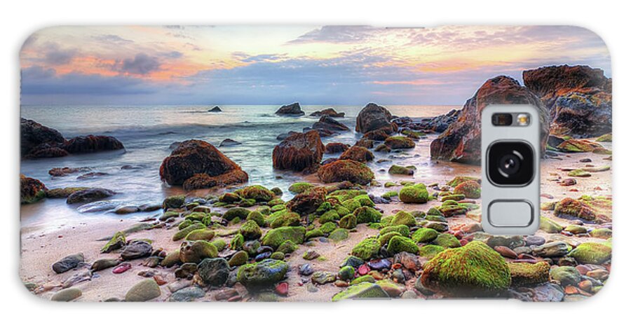 Scenics Galaxy Case featuring the photograph Moss Covered Rocks by By Arief Rasa