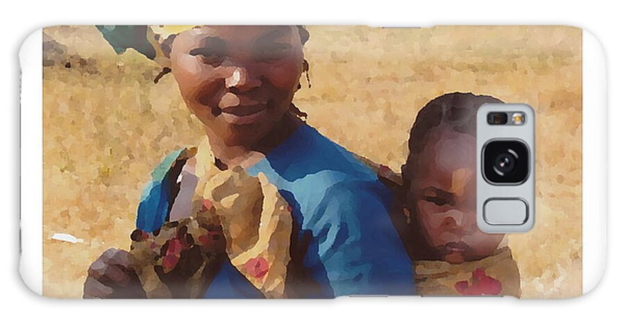 Mother And Child Greeting Card Galaxy Case featuring the photograph Mother and Child by Joyce Gebauer