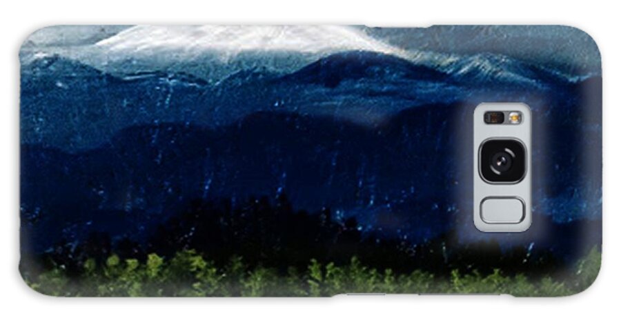 Landscape Galaxy Case featuring the painting Mount Rainier by James and Donna Daugherty