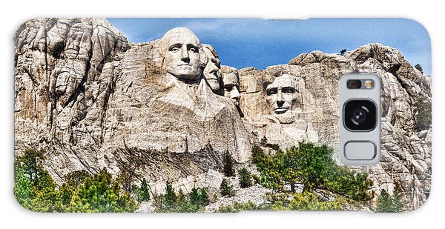 Mount Rushmore Galaxy Case featuring the photograph Mount Rushmore by Don Durfee