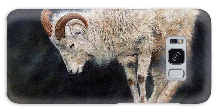 Mountain Goat Galaxy Case featuring the painting Mountain Goat by David Stribbling