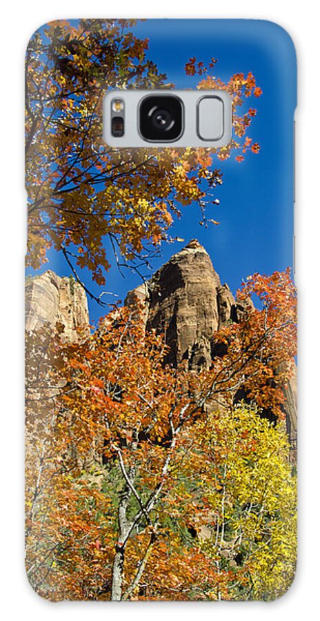 Zion National Park Utah Galaxy S8 Case featuring the photograph Mountain Landscape at Zion by Jon Berghoff
