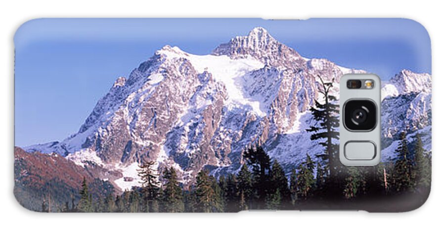 Photography Galaxy Case featuring the photograph Mountain Range Covered With Snow, Mt by Panoramic Images