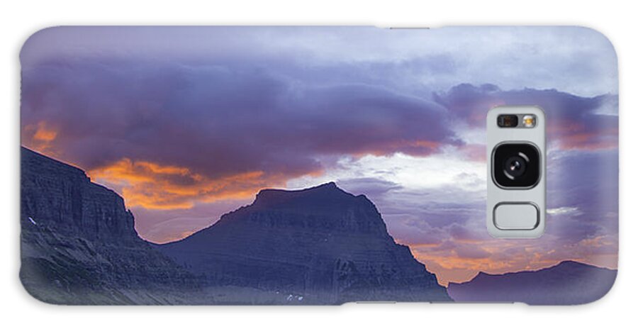 Alex Blondeau Galaxy Case featuring the photograph Sunrise over Going to the Sun Mountain by Alex Blondeau